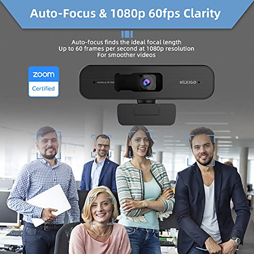 Zoom Certified, NexiGo N940P 2K Zoomable Webcam with Remote and Software Controls | Sony Starvis Sensor | 1080P@ 60FPS | 3X Zoom in | Dual Stereo Microphone, for Zoom/Skype/Teams/Webex (Black) | The Storepaperoomates Retail Market - Fast Affordable Shopping