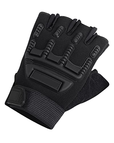 Kids Half Finger Sports Gloves with Grip – Non-Slip Gel Monkey Bar Glove, Protective Dirt Bike, Cycling, Fishing, Climbing, Gymnastics Glove for Boys Girls