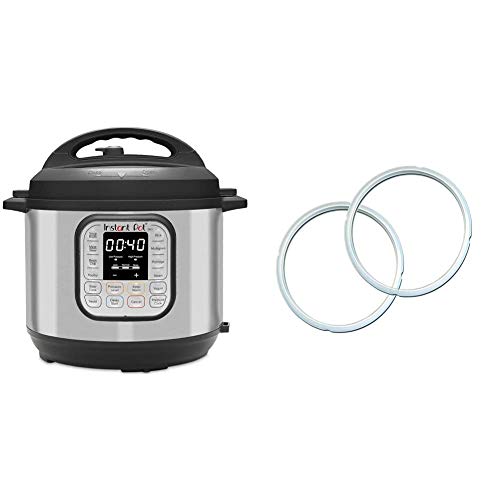 Instant Pot Duo 7-in-1 Electric Pressure Cooker, 8 Quart, 14 One-Touch Programs & Genuine Instant Pot Sealing Ring 2 Pack Clear 8 Quart | The Storepaperoomates Retail Market - Fast Affordable Shopping