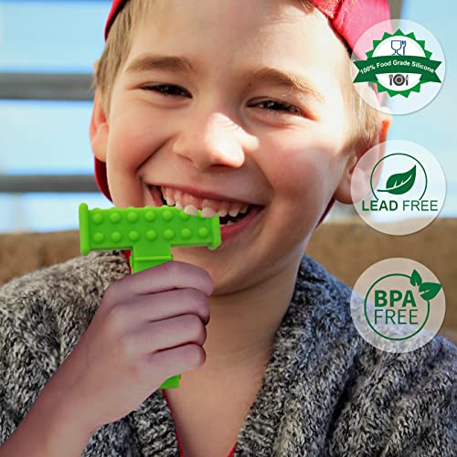 Sensory Chew Toys for Autistic Children, T Chews Tubes for Teens Chewing, Autism Boys and Girls Kids, ADHD, Silicone Brick Toys for 3-12 Years Aggressive Chewer Oral Motor Tools 4 Pack | The Storepaperoomates Retail Market - Fast Affordable Shopping