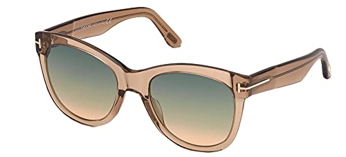 Tom Ford WALLACE FT 0870 Shiny Light Brown/Green Shaded 54/20/140 women Sunglasses | The Storepaperoomates Retail Market - Fast Affordable Shopping