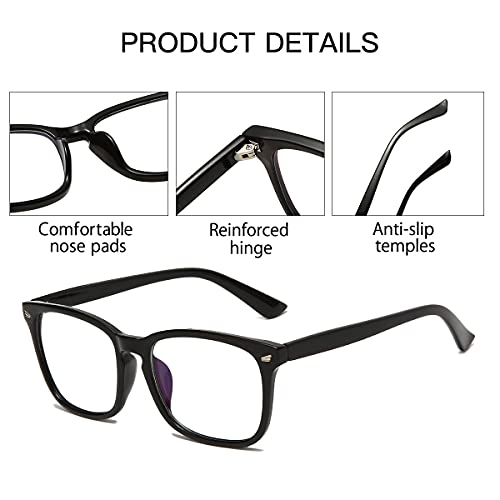 Z&L HOUSE Anti Blue Light Blocking Glasses, 3 Pack Upgraded Version Prescription Glasses For Men And Women For Work And Games, Anti-Eye Strain And UV Glare | The Storepaperoomates Retail Market - Fast Affordable Shopping