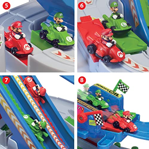 EPOCH Games Mario Kart™ Racing Deluxe, Vehicle Obstacle Course with Mario and Luigi Kart Figures for Ages 5+ | The Storepaperoomates Retail Market - Fast Affordable Shopping
