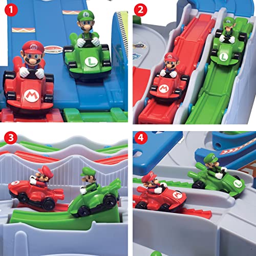 EPOCH Games Mario Kart™ Racing Deluxe, Vehicle Obstacle Course with Mario and Luigi Kart Figures for Ages 5+ | The Storepaperoomates Retail Market - Fast Affordable Shopping