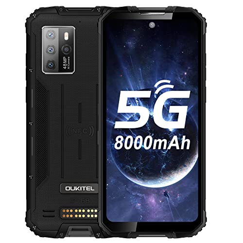 Rugged Smartphone,OUKITEL WP10 5G Unlocked Phones,6.67”FHD+8000MAH Battery 18W Fast Charge,8GB+128GB Android 10,48MP AI Camera,Fingerprint/Face ID/NFC,Waterproof Cell Phone Global Version Black | The Storepaperoomates Retail Market - Fast Affordable Shopping