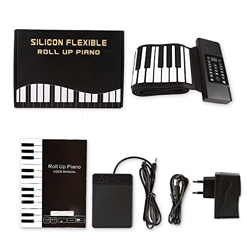 Jackie Silicone soft keyboard piano 88 keys digital MIDI rolling up piano | The Storepaperoomates Retail Market - Fast Affordable Shopping