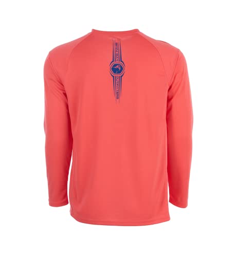 BIMINI BAY OUTFITTERS LTD Cabo Crew IV Men’s Long Sleeve Knit Shirt Featuring BloodGuard Plus (M, Coral) | The Storepaperoomates Retail Market - Fast Affordable Shopping