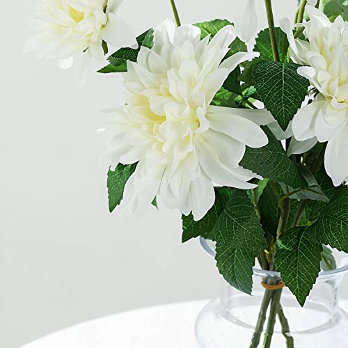 Efavormart Pack of 2-31″ Ivory Dahlia Flower Stem, Silk Flower Spray for DIY, Weddings, Bridal Bouquets, Parties, Anniversary, Home, Centerpieces, Garden, Flowers Décor | The Storepaperoomates Retail Market - Fast Affordable Shopping