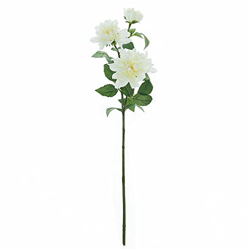 Efavormart Pack of 2-31″ Ivory Dahlia Flower Stem, Silk Flower Spray for DIY, Weddings, Bridal Bouquets, Parties, Anniversary, Home, Centerpieces, Garden, Flowers Décor | The Storepaperoomates Retail Market - Fast Affordable Shopping