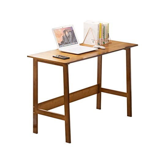 Shelf Computer Desk, 31.5/39.4 inch Bamboo Sturdy Office Table, Modern Simple Writing/Makeup Workstation for Home/Office/Corner (Size : 80*45*75cm)