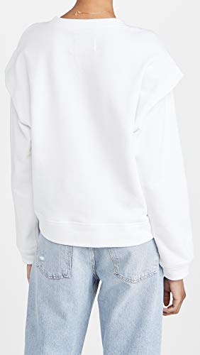 Pistola Denim Women’s Lenora Sweatshirt, Le Blanc, White, L | The Storepaperoomates Retail Market - Fast Affordable Shopping