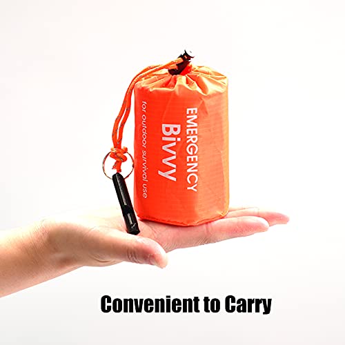 GOGOOD 4 Pack Emergency Bag Survival Bivvy Sack with Whistles, Lightweight Portable Emergency Supplies for Outdoor Camping Hiking Keep Warm After Earthquakes, Hurricanes Disasters | The Storepaperoomates Retail Market - Fast Affordable Shopping