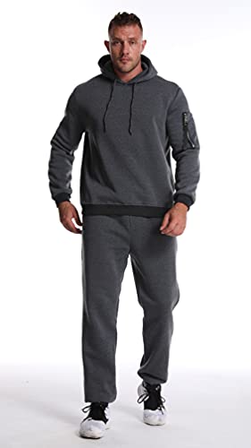Insenver Men’s Tracksuits 2 Piece Outfit Sweatsuits for Men Casual Hoodie Sports Jogging Suits Sets | The Storepaperoomates Retail Market - Fast Affordable Shopping