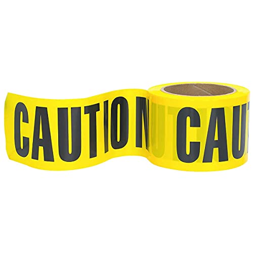 PS DIRECT PRODUCTS: Caution Tape 3 inch x 1000 feet Bright Yellow w/Bold Black Legend for Best Readability Maximum Visibility Designed for Danger/Hazardous Areas | The Storepaperoomates Retail Market - Fast Affordable Shopping