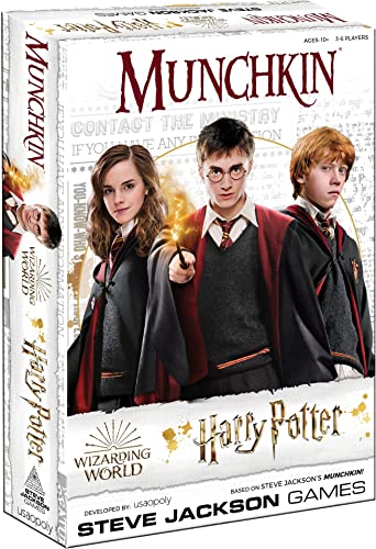 Munchkin Harry Potter Board Game | Officially Licensed Harry Potter Gift | Artwork from Harry Potter Movies | Collectible Steve Jackson’s Munchkin Game