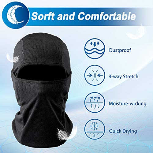 Balaclava Face Covering UV Protection Dustproof Windproof Soft and Stretch Ski Face Cover for Men Women Skiing Cycling Motorcycle Running Outdoor (Black, Gray, Navy Blue,3 Pieces) | The Storepaperoomates Retail Market - Fast Affordable Shopping