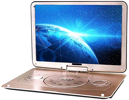 FFLLAS 18″ Portable DVD,3D Portable EVD Player Ultra-Thin High-Definition Display Built-in Battery, Remote Control Support USB/SD Card/TV/External Speaker Long Car Travel/Home/Hospital