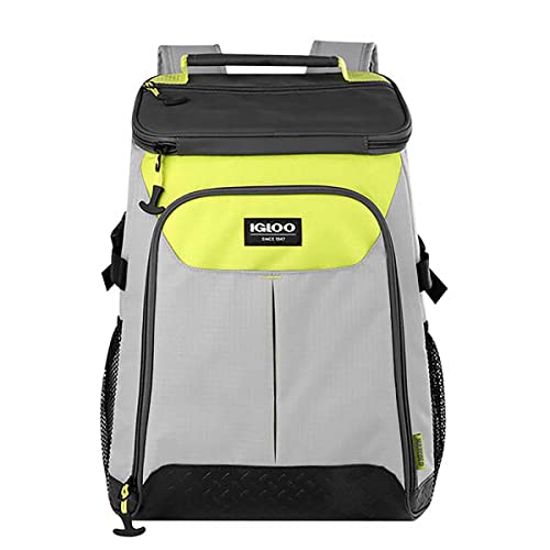 Igloo 00065261 Top Grip Backpack Trek Ash Gray, Acid Green | The Storepaperoomates Retail Market - Fast Affordable Shopping