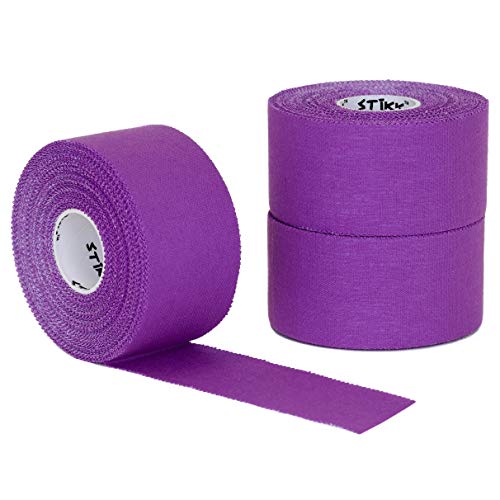 STIKK Purple Athletic Tape 3 Pack 1.5″ x 15 Yard Rolls (45 feet)