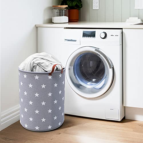 Large Laundry Hamper for Dirty Clothes, Cloths & Towels | Tall, Big Basket for Extra Loads | XL Size, Sturdy, Collapsible, Portable & Waterproof | Cute, Modern | Kids, Nursery, Girls, Baby (2 Baskets) | The Storepaperoomates Retail Market - Fast Affordable Shopping