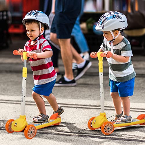 Tayizoo 3 Wheel Scooter for Toddler Ages 2-5 Year Old, Kids Scooter with LED Light Up Wheels, Outdoor Toy for Boys and Girls | The Storepaperoomates Retail Market - Fast Affordable Shopping