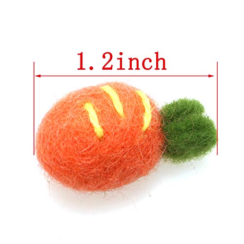 HJ Garden 5pcs Wool Felting Carrots, Home Decoration Ornament Gift, Orange | The Storepaperoomates Retail Market - Fast Affordable Shopping