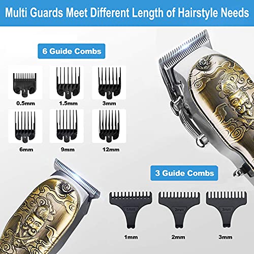 Hair Clippers and Trimmers Set, Suttik Barber Clippers Professional Set, Beard Trimmer for Men, Cordless Ornate Clippers for Men with T-Blade Close Cutting Trimmer, LED Display, Gift for Men | The Storepaperoomates Retail Market - Fast Affordable Shopping