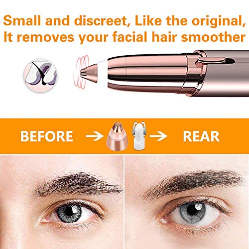 Eyebrow Hair Remover Replacement Heads: Compatible with Finishing Touch Flawless Women Eyebrow Hair Remover Trimmer Blades Painless, with Cleaning Brush, As Seen On TV 18K Gold-Plated Gold 6 Count | The Storepaperoomates Retail Market - Fast Affordable Shopping