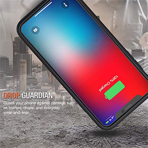 Battery Case for iPhone Xs Max, Enhanced 10000mAh Protective Portable Charging Case Rechargeable Extended Battery Pack Compatible with iPhone Xs Max (6.5 inch) Charger Case (Black) | The Storepaperoomates Retail Market - Fast Affordable Shopping