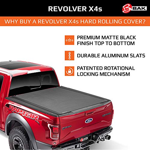 BAK Revolver X4s Hard Rolling Truck Bed Tonneau Cover | 80330 | Fits 2017 – 2023 Ford F-250/350 Super Duty 6′ 10″ Bed (81.9″) | The Storepaperoomates Retail Market - Fast Affordable Shopping