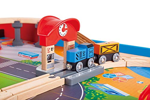 Hape Wooden Blue Foldable Ride-on Train Table | The Storepaperoomates Retail Market - Fast Affordable Shopping