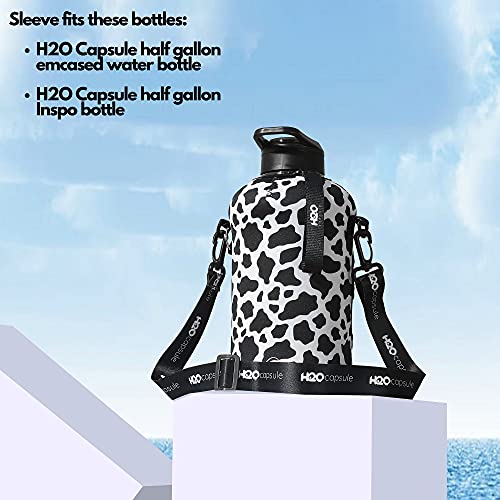 H2O Capsule Half Gallon Water Bottle Holder with Phone Storage (Bottle Not Included) – Neoprene Water Bottle Carrier with Shoulder Strap – Insulator Cover Sleeve for Large 74oz Drink Bottle, Cowbell | The Storepaperoomates Retail Market - Fast Affordable Shopping