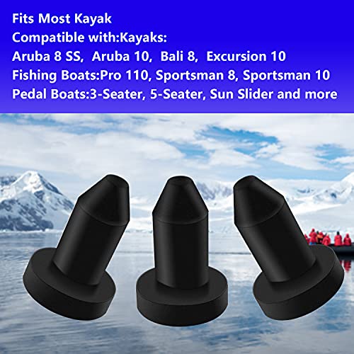 Powerlink Kayaks Drain Plug Push in 3 Pack- Compatible with Sun Dolphin Kayaks Aruba 8 SS,Aruba 10,Bali 8,Excursion 10 Fishing Boats,Pedal Boats,Most Kayak | The Storepaperoomates Retail Market - Fast Affordable Shopping
