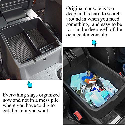 Vesul Center Console Organizer Compatible with Ford Ranger 2019 2020 2021 2022 2023 Storage Tray Armrest Box ABS Tray Insert Organizer Glove Pallet | The Storepaperoomates Retail Market - Fast Affordable Shopping