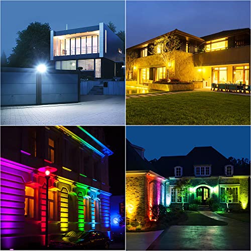 60W RGB LED Flood Lights,Color Changing Stage Landscape Floodlights,16 Million Colors Spotlight, IP65 Bluetooth Mesh,for Garden Party Wedding Christmas Wall Washer | The Storepaperoomates Retail Market - Fast Affordable Shopping