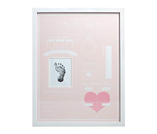 Kate & Milo All About Me Baby’s First Year Frame and Ink Pad, Baby Higblight Board, Create Baby Keepsake, Gray | The Storepaperoomates Retail Market - Fast Affordable Shopping