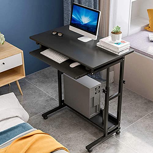 Lifting Computer Desk,Bedside Mobile Sofa Table,Height Adjustable,with Keyboard Tray,Home Office Computer Laptop Workstation (Black) | The Storepaperoomates Retail Market - Fast Affordable Shopping