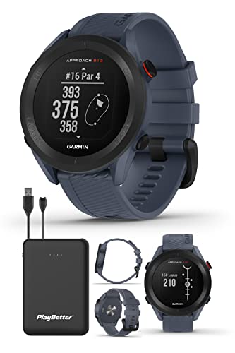 Garmin Approach S12 (Granite Blue) GPS Golf Watch | Golfer’s Bundle with Portable Charger | F/M/B Yardages, 42k+ Preloaded Courses, CourseView Maps, & Live Scoring | The Storepaperoomates Retail Market - Fast Affordable Shopping