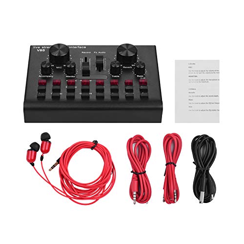 Live Sound Card for Streaming, Sound Mixer 16 Effects USB Audio Mixer for microphone, Voice Changer Device DJ Karaoke Equipment with Adjustable Volume Support BT Connection | The Storepaperoomates Retail Market - Fast Affordable Shopping