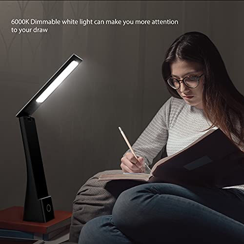 Koopala LED Desk Lamp, Cordless Lamp with 3 Lighting Modes 3 Brightness Levels, Rechargeable Reading Lamp with Adjustable Arm & USB Charge Port, Foldable Eye Caring Table Light for Home Office Study | The Storepaperoomates Retail Market - Fast Affordable Shopping