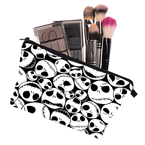 The Nightmare Before Christmas Pattern Cosmetic Bag for Women, Adorable Roomy Makeup Bags Travel Toiletry Bag Accessories Organizer | The Storepaperoomates Retail Market - Fast Affordable Shopping