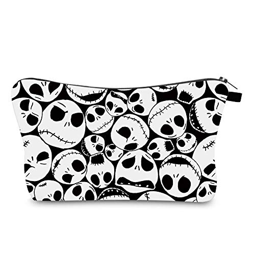 The Nightmare Before Christmas Pattern Cosmetic Bag for Women, Adorable Roomy Makeup Bags Travel Toiletry Bag Accessories Organizer | The Storepaperoomates Retail Market - Fast Affordable Shopping