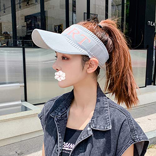 Yang Xin.Style Women’s Sunscreen Sports Sun Visor, Sports Breathable Empty top Summer Outdoor Sports Cotton Baseball Cap, Grey | The Storepaperoomates Retail Market - Fast Affordable Shopping