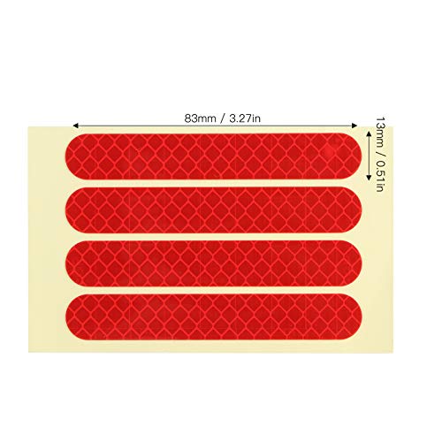 Keenso Electric Scooter Stickers, 4Pcs / Set Front Rear Wheel Stickers Electric Scooter Reflective Stickers Decals for Ninebot G30(red) | The Storepaperoomates Retail Market - Fast Affordable Shopping
