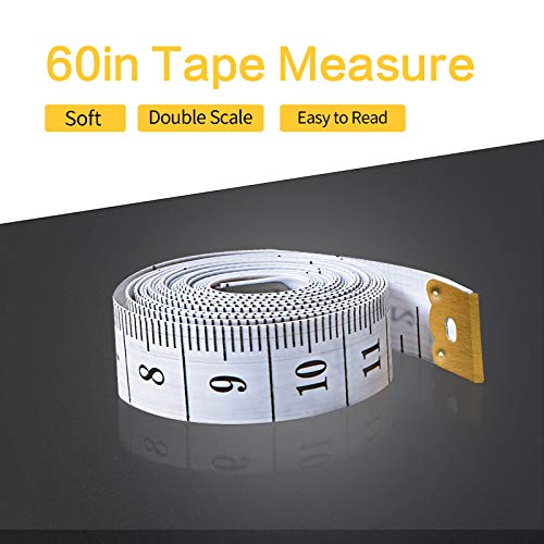 Zazolyne Soft Tape Measures 60 inches 3 Pack, Flexible Double Scale Body Sewing Tape Measuring Tailor Ruler Home Craft | The Storepaperoomates Retail Market - Fast Affordable Shopping