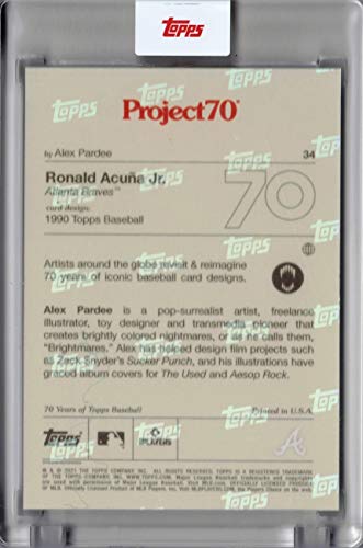 2021 Topps Project 70 Baseball Card #34 1990 Ronald Acuna Jr. by Alex Pardee | The Storepaperoomates Retail Market - Fast Affordable Shopping