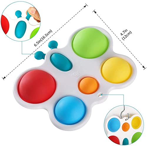 Baby Sensory Toys, Simple Dimple Fidget Toys for Toddlers, Butterfly Dimple Silicone Flipping Board Toys, Fidget Toys Baby Gifts for 6 Months and Up | The Storepaperoomates Retail Market - Fast Affordable Shopping