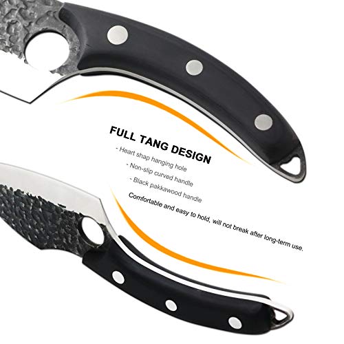 RUIXIN PRO Hand Forged Chef Knife for Meat Cutting, Boning Knife with Sheath & Sharpener, Kitchen Knife Meat Cleaver Viking Knife Butcher Knives Fishing Fillet Knife for Deboning, Camping, BBQ | The Storepaperoomates Retail Market - Fast Affordable Shopping