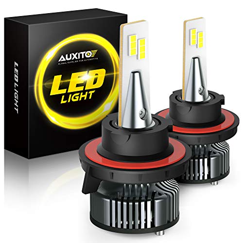 AUXITO Upgraded 9008 H13 LED Bulbs Hi/Lo Beam, CanBus Mini Sized, 700% Brighter 6500K White Replacement Bulb for Ford Yukon Jeep Dodge Chevy, Pack of 2 | The Storepaperoomates Retail Market - Fast Affordable Shopping