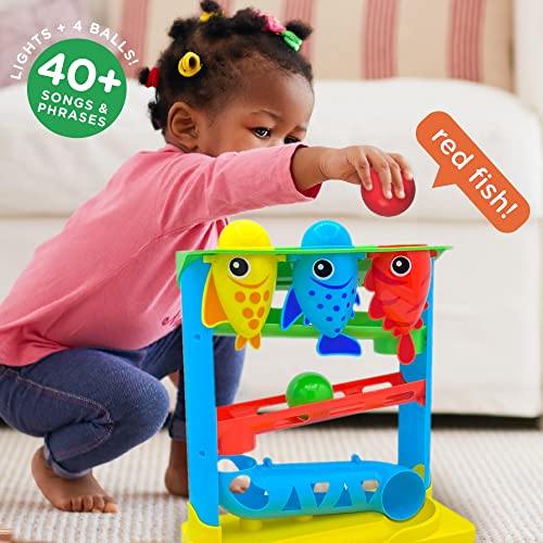 Move2Play, Feed The Fish, Interactive Toddler & Baby Toy, One Year Old Birthday Gift for Boys and Girls, 4 balls included | The Storepaperoomates Retail Market - Fast Affordable Shopping